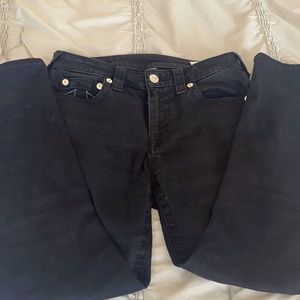 True Religion black skinny jeans